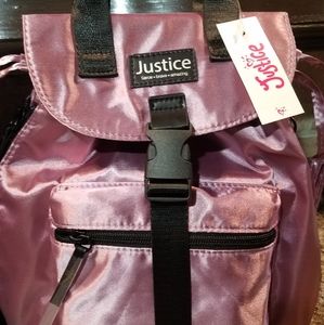 New! Metallic Pink Mini Backpack